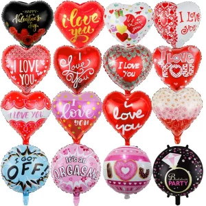 18inch I Love You Heart Balloons Valentine's Day Proposal Wedding Party Decorative Helium Balloons Anniversary Party Supplies