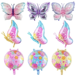 Angel Butterfly Colorful Butterfly Aluminum Film Wedding Balloon Birthday Party Wedding Decoration Balloon Wholesale Decoration